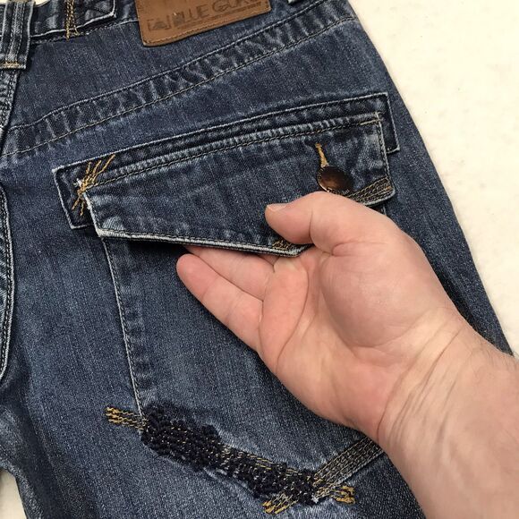 BLUE GURU Jeans Men 36/34 (34x32 actual) Blue Wide Leg Denim Flap Pocket - Picture 10 of 16